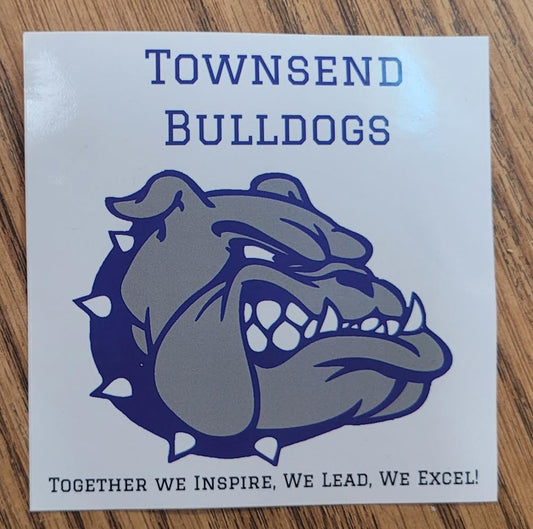 4"x4" Vinyl Bulldog Bumper Sticker