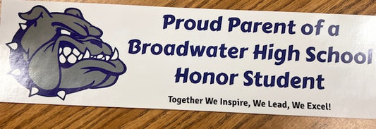Vinyl 3"x11" Honor Student Bumper Sticker