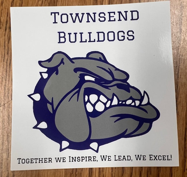 4"x4" Vinyl Bulldog Bumper Sticker